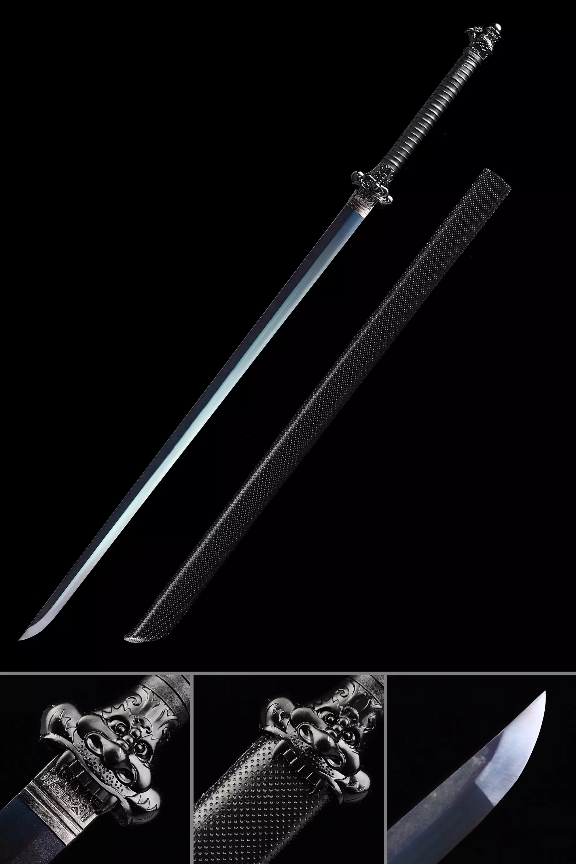 Handmade Japanese Chokuto Ninjato Sword Spring Steel - Image 1